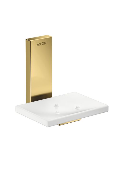 AXOR-HG-AXOR-Universal-Rectangular-Seifenschale-Polished-Gold-Optic-42605990 gallery number 1